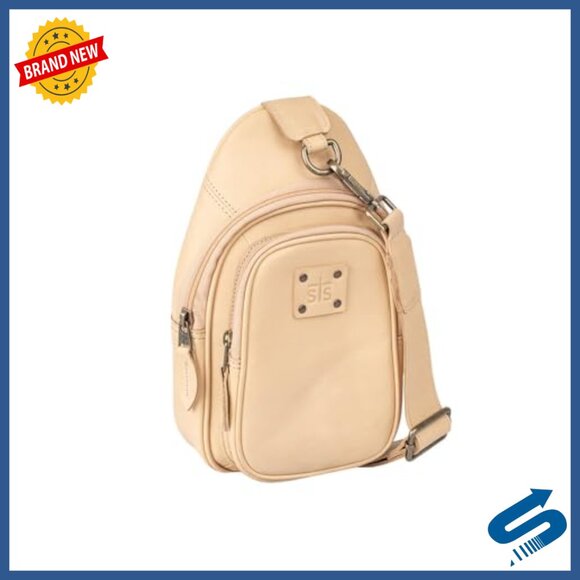Royce Zip Around Sling Backpack in Colombian Genuine Leather  Genuine Leather Sling Bag with Adjustable Straps, Zip-Around Closure